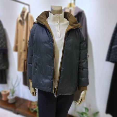 목카라니트숏다운점퍼2color