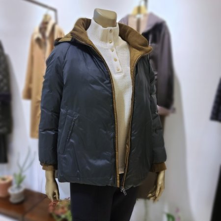 목카라니트숏다운점퍼2color