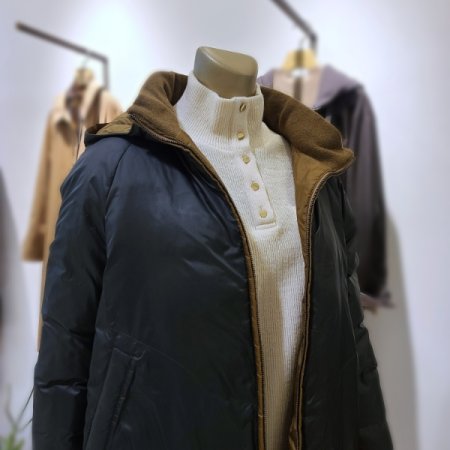 목카라니트숏다운점퍼2color