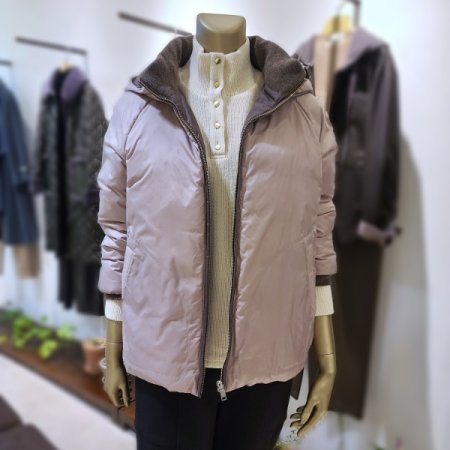 목카라니트숏다운점퍼2color