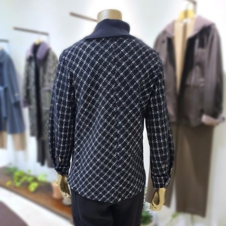 체크프린트언발목선티셔츠2color