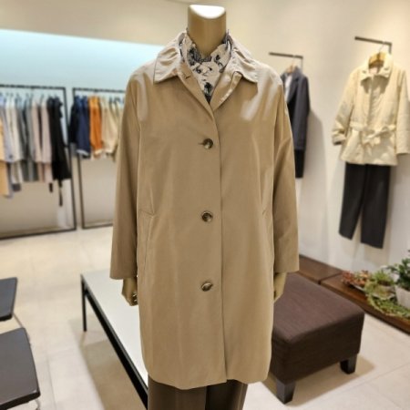 기본 카라 싱글 트렌치코트