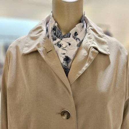 기본 카라 싱글 트렌치코트