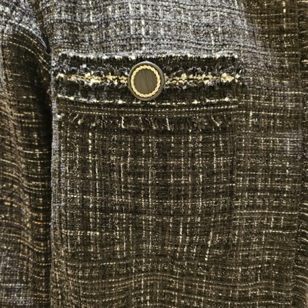 스탠드넥 트위드 재킷