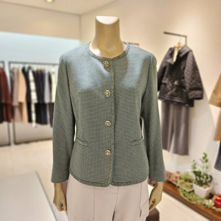 메탈사 트위드 재킷