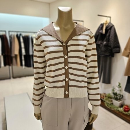 세일러카라 스트라이프 가디건