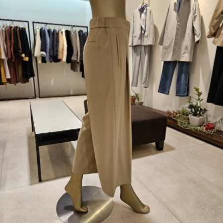 핀턱 밴딩와이드 슬랙스 팬츠