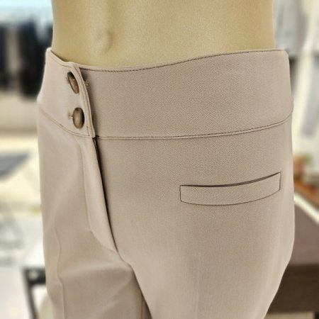 와이드밴딩 세미부츠컷 슬랙스팬츠