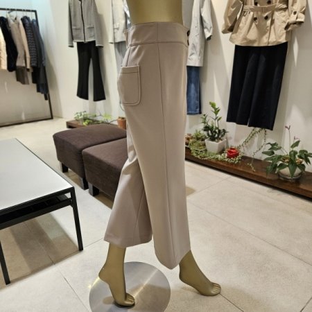 와이드밴딩 세미부츠컷 슬랙스팬츠