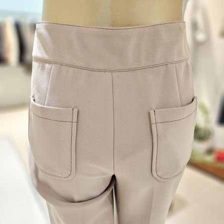 와이드밴딩 세미부츠컷 슬랙스팬츠