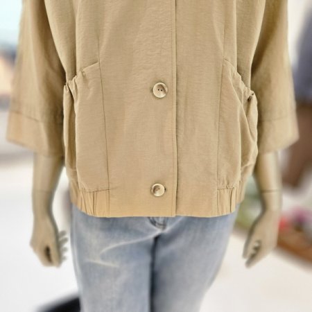 밑단밴딩 셔링포켓 재킷