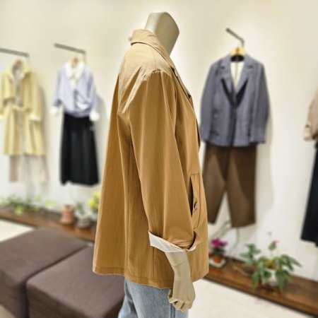 소매배색 하프재킷