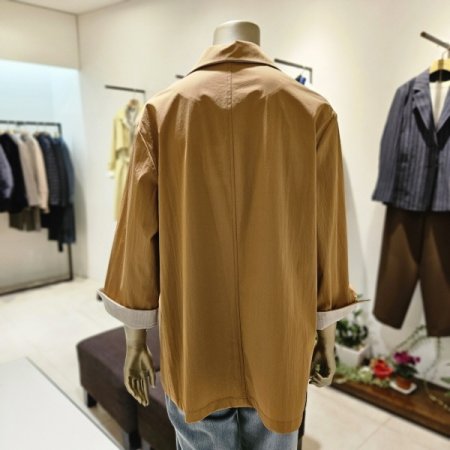 소매배색 하프재킷