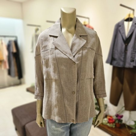 밑트임 스티치 마 재킷