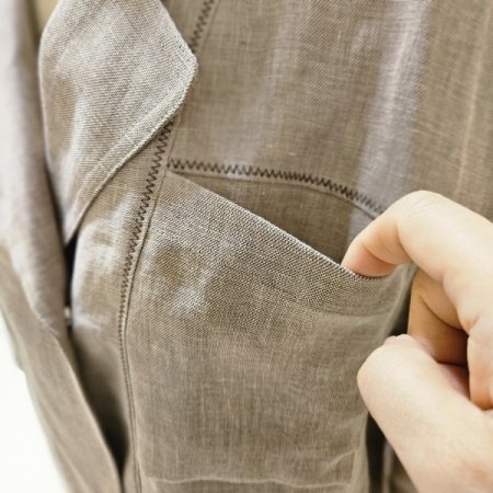 밑트임 스티치 마 재킷