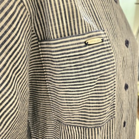 스트라이프 면 셔츠