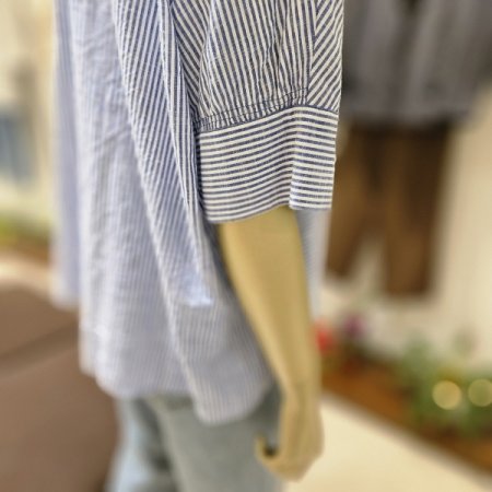 스트라이프 면 셔츠