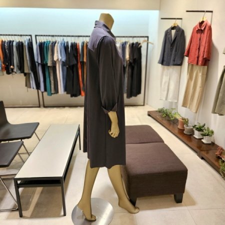 스냅단추 카라원피스