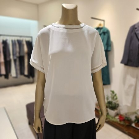 볼체인 오버핏 블라우스