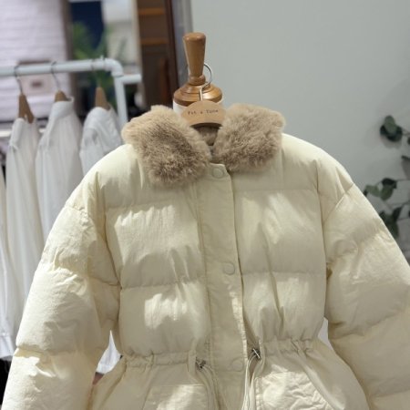 밍크카라 패딩 점퍼