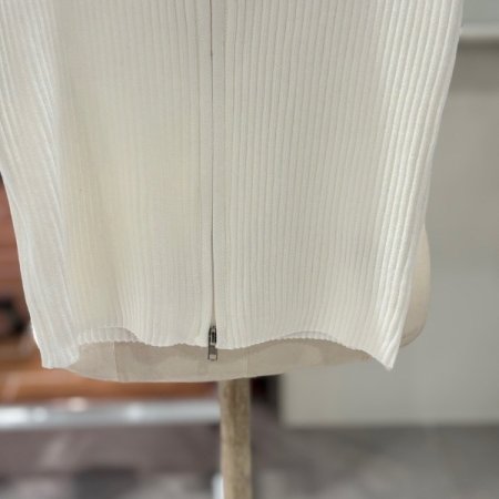 반팔 골지 니트 집업