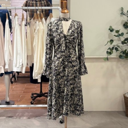 스모크 셔링 롱원피스