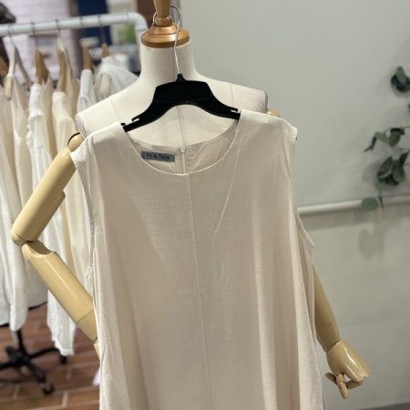 린넨 나시 롱원피스