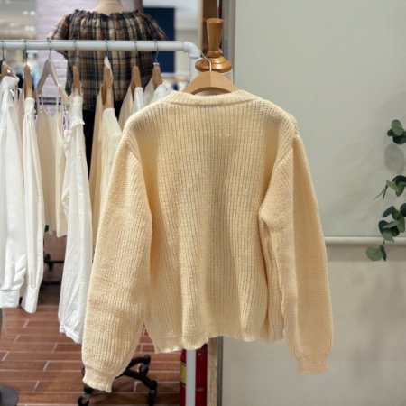 단추볼레로 니트가디건