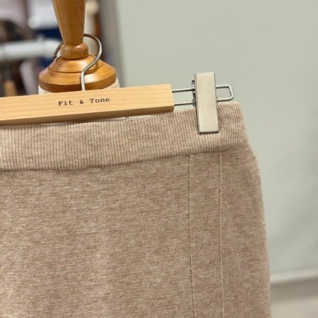 닐 머메이드 니트 스커트