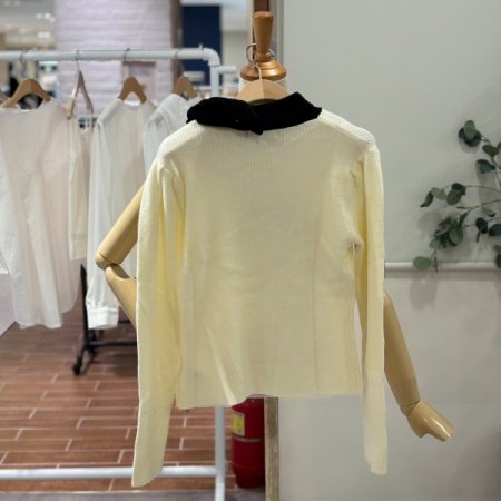 사이드 리본 니트