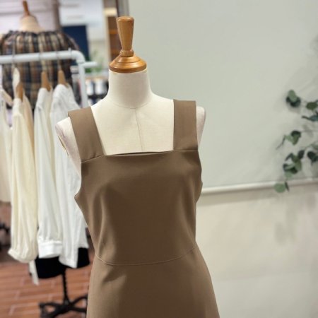 스퀘어넥 뷔스티에 원피스