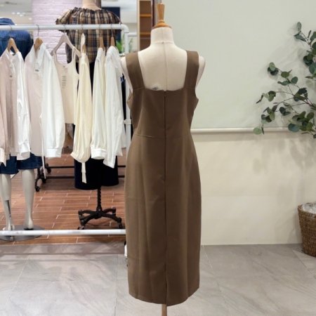 스퀘어넥 뷔스티에 원피스