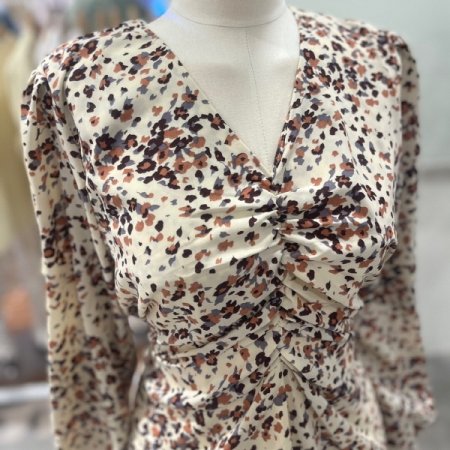 셔링 허리끈 원피스