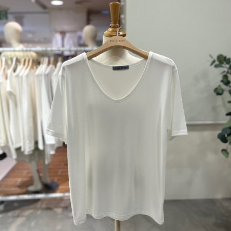 무지 루즈핏 라운드티셔츠