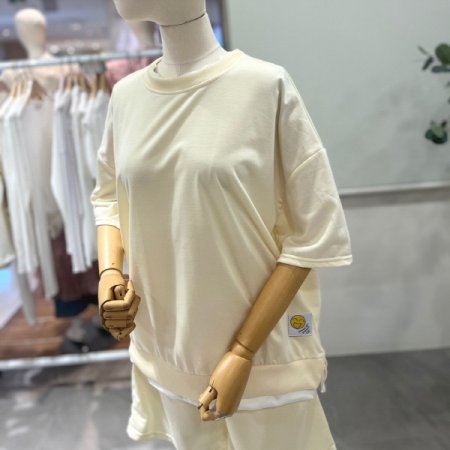 루즈핏 레이어드 반바지세트