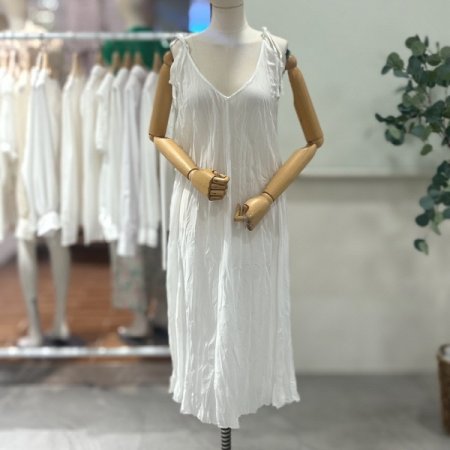 어깨끈 뷔스티에 레이어드 원피스