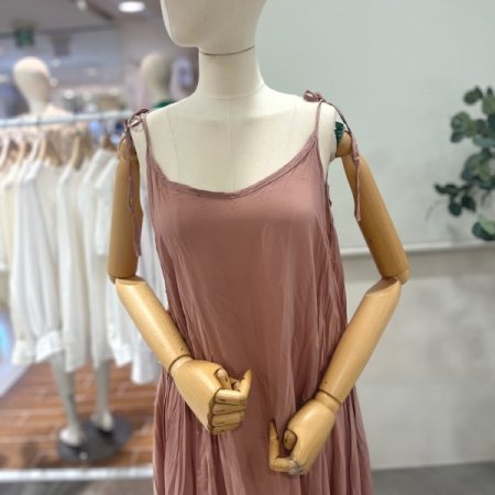 어깨끈 뷔스티에 레이어드 원피스