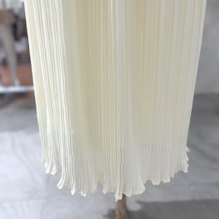 물결 쉬폰 플리츠스커트