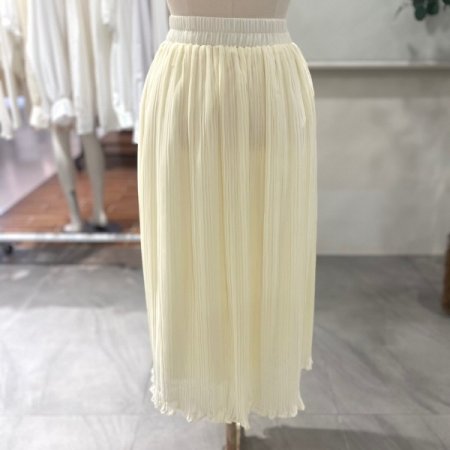 물결 쉬폰 플리츠스커트