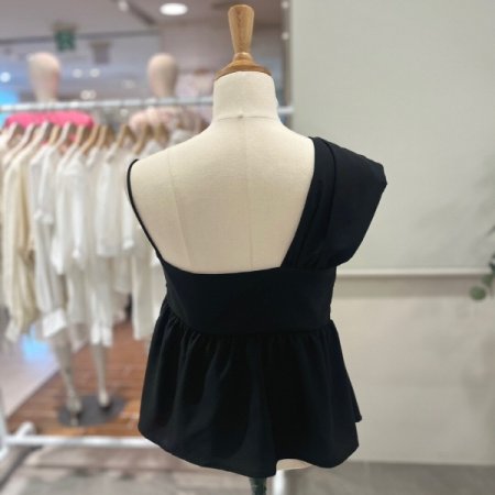 꼬임 언발 블라우스