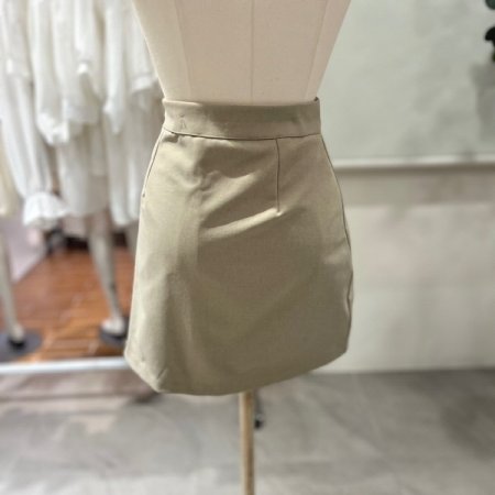 랩 미니 스커트