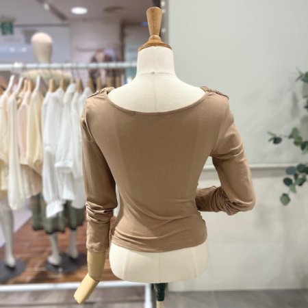 꼬임 드레이프 티셔츠