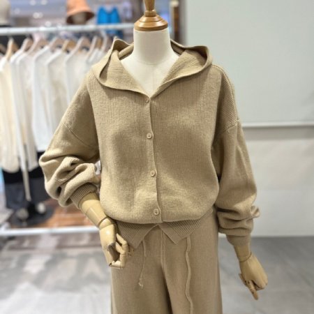 후드니트가디건 바지세트