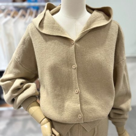 후드니트가디건 바지세트