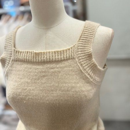 레이어드 후드골지 니트세트