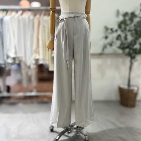 벨트세트 투턱 와이드 슬랙스