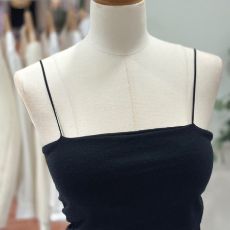 크롭 셔링 캡 뷔스티에티셔츠