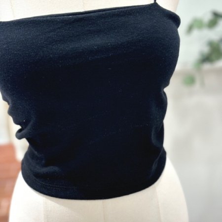 크롭 셔링 캡 뷔스티에티셔츠