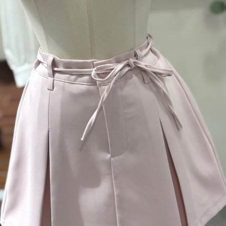 핀턱 뒷밴딩 미니스커트