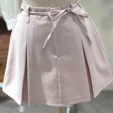 핀턱 뒷밴딩 미니스커트